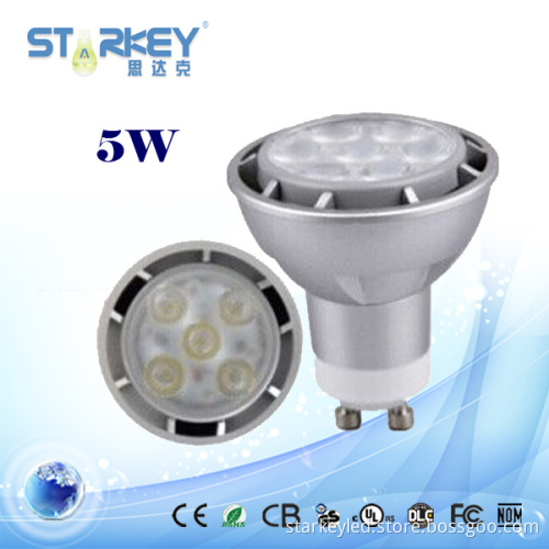 Dimmable 5W GU10/MR16/E27 LED Spot Light